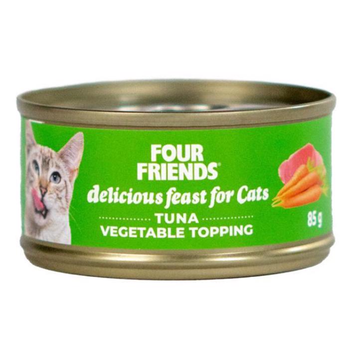 Four Friends Vådfoder Til Kat med Tun & Gulerødder 85g