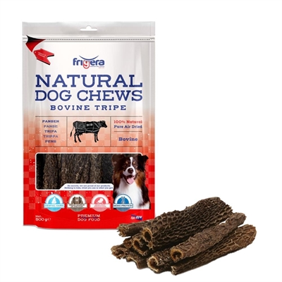 Frigera Natural Dog Chews Bovine Tripe Oksekallun 500g