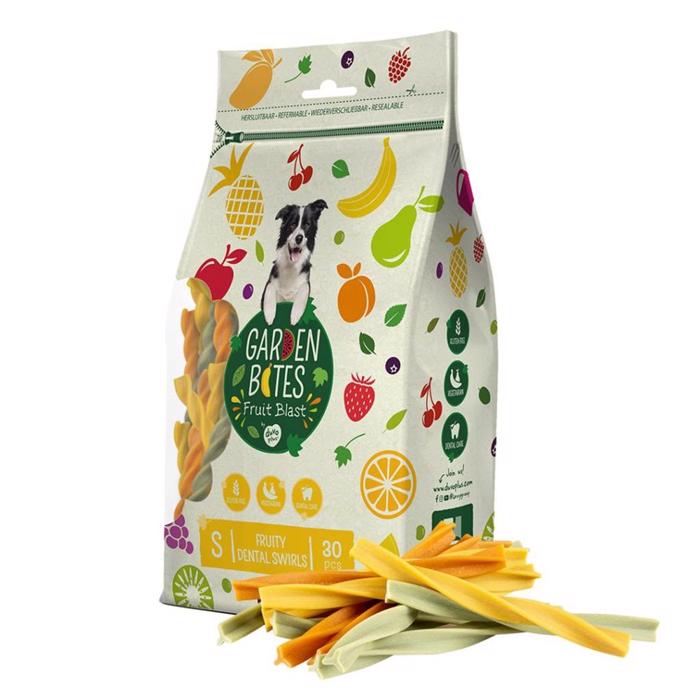 Garden Bites Fruity Dental Swirls Veggie Tyggestænger Frugt Small 30stk