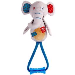 GiGwi Plush Friendz Elephant Hundelegetøj Med Reb og Håndtag