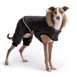 Go Fresh Pet Snow Suit To-Delt Vinterdragt Charcoal Grå
