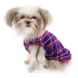 GoldPaw Hunde Fleece Stretch Pullover Mulberry Plaid