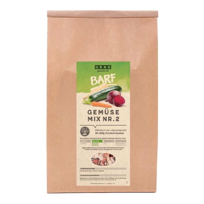 Grau Grønsagsmix Nr. 2 Til Hundens Kost 1,2 Kg