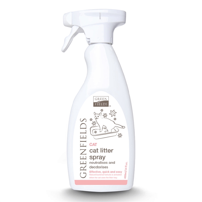 Greenfields Cat Litter Spray Fjern Ubehagelig Lugt fra Kattebakken 400ml