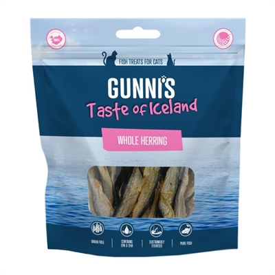 Gunni's Whole Herring Hele Tørrede Sild Fra Island 42,5g