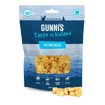 Gunni's Cod Mini Morsel Minigodbidder med Torsk Fra Island 42,5g