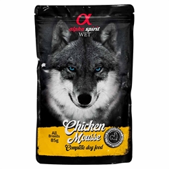 Alpha Spirit Wet Mousse Vådfoder Til Hunden KYLLING 85g