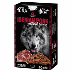 Alpha Spirit Hunde Godbidder af 100% Fersk Kød IBERIAN PORK 80g