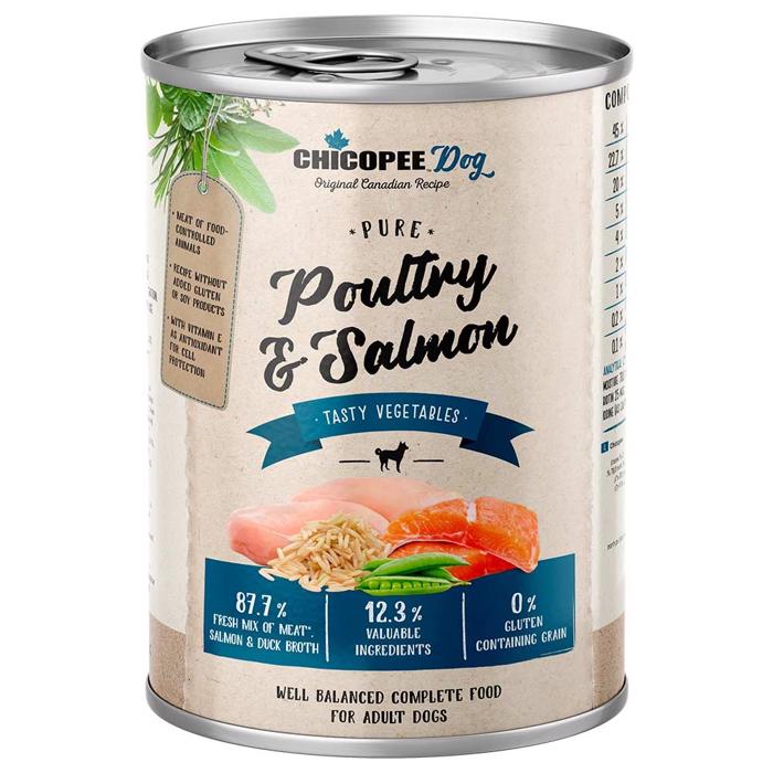 Chicopee Pure Poultry & Salmon Adult Vådfoder med fjerkræ og laks 400g