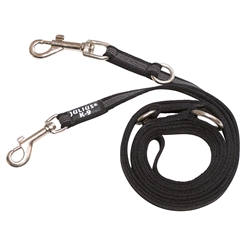 Julius K9 Super Grip Hundeline MED håndtag Sort & Grå 2,2 Meter 14mm