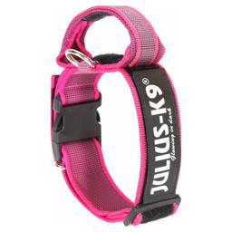 Julius K9 C&G Halsbånd Super Grip Med Håndtag Pink