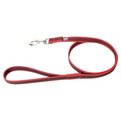 Julius K9 Super Grip Hundeline MED håndtag Rød & Grå 1 Meter 20mm