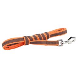 Julius K9 Super Grip Hundeline MED håndtag Orange & Grå 3 Meter 20mm