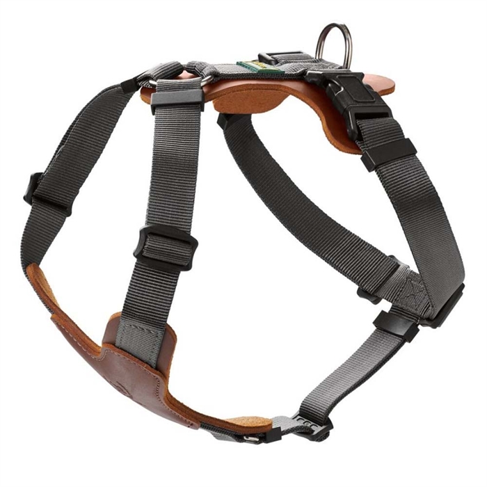 Hunter Aalborg Mixed Hundesele i Læder & Nylon COGNAC