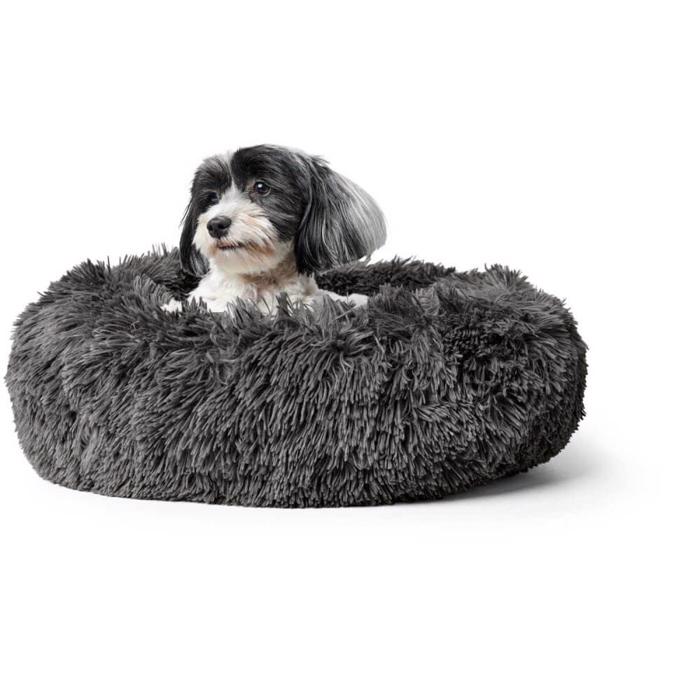 Hunter Donut Fluffy Hundeseng Design Loppa Relax Antracit