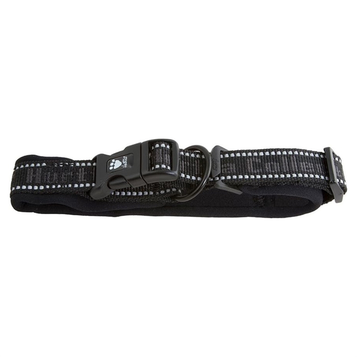 Hurtta Pro Polstred Click Halsbånd Raven Sort 30-40 cm.