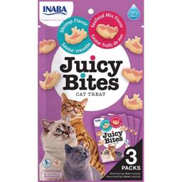 Inaba Churu Juicy Bites Saftige Katte Godbidder Rejer & Skaldyr 3pack