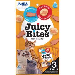 Inaba Churu Juicy Bites Saftige Katte Godbidder Fisk & Musling 3pack - DATOVARER