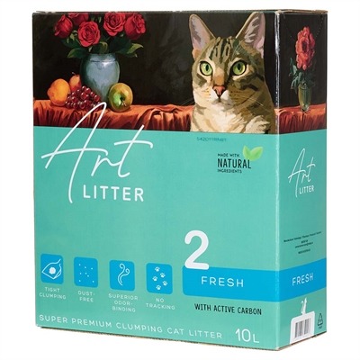 Art Litter 2 Super Premium Klumpende Kattegrus Fresh 10L