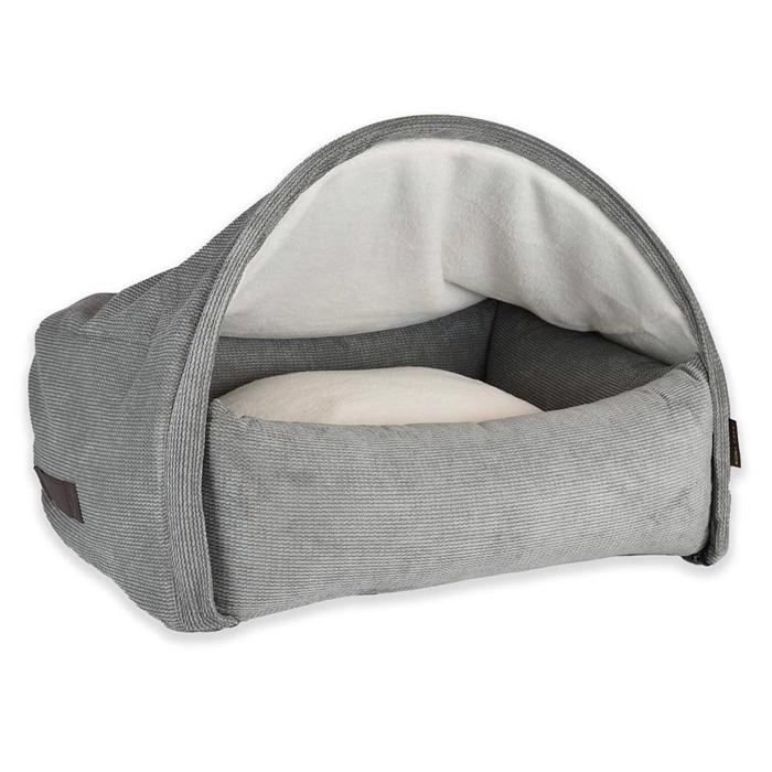 Kona Cave Snuggle Håndsyet Puttehule DeLuxe Modern Corduroy Grey