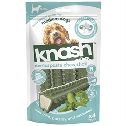 Knash Dental Paste Chew Stick Tandbørste Snack Mint MEDIUM