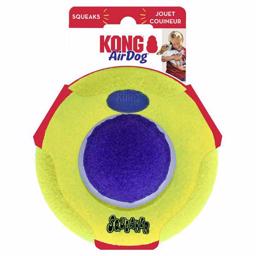 KONG Airdog Squeaker Saucer Flad Rund Bold Til Hunden