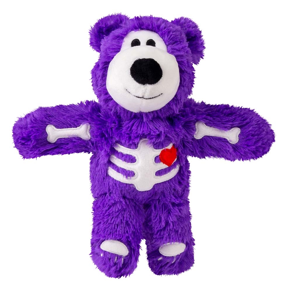 KONG Halloween Wild Knots Skeletbjørn Lilla M/L