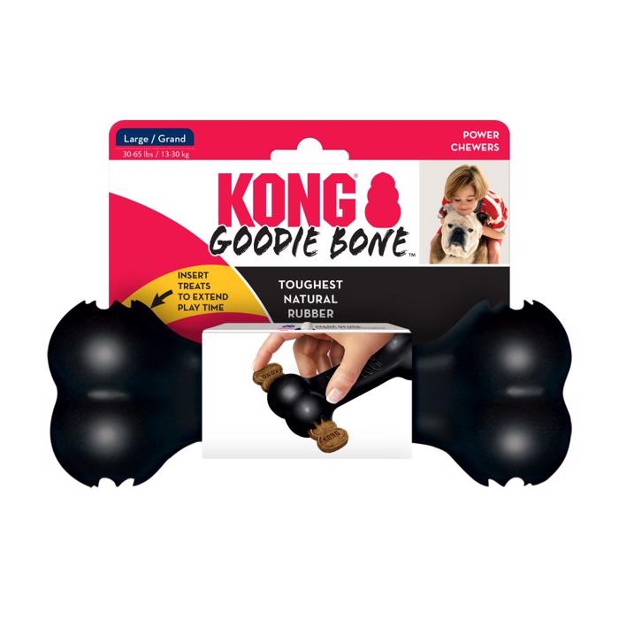 KONG Extreme Goodie Bone Sjovt Ben Til Fyld Af Snack Large