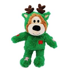 KONG Holiday Wild Knots Bear Reindeer Xmas GreenBear