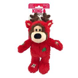 KONG Holiday Wild Knots Bear Reindeer Xmas RedBear