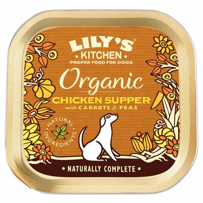 Lily\'s Kitchen Organic Chicken Supper Vådfoder Til Voksne Hunde 150g