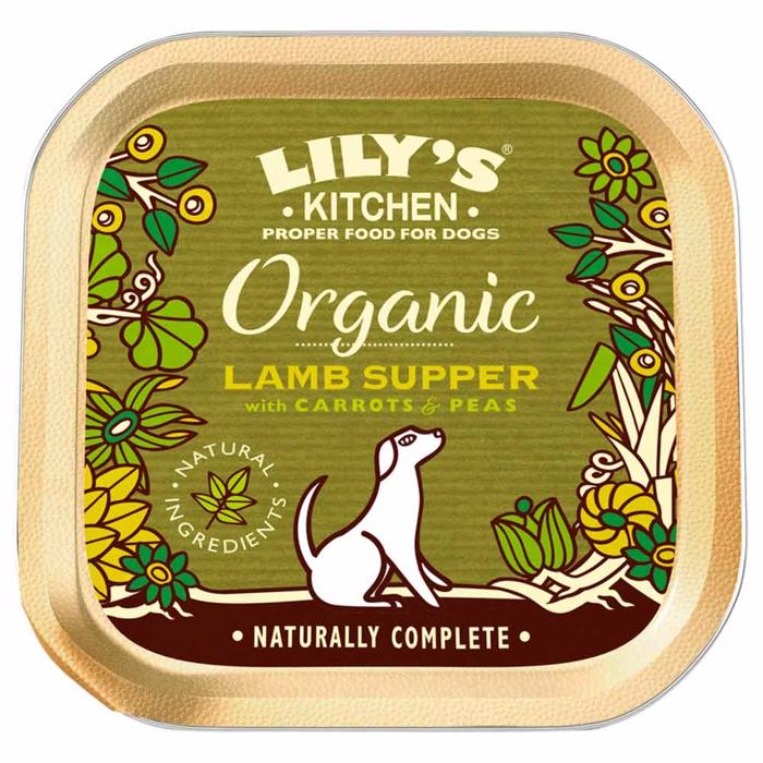 Lily\'s Kitchen Organic Lamb Supper Vådfoder Til Voksne Hunde 150g