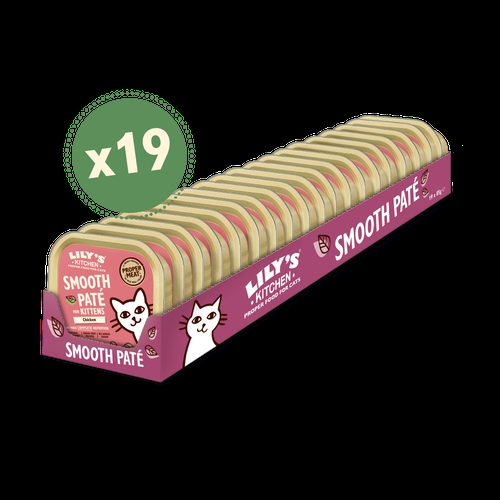 Lily\'s Kitchen Killinge Vådfoder Smooth Paté For Kittens Chicken STORKØB 19 x 85g