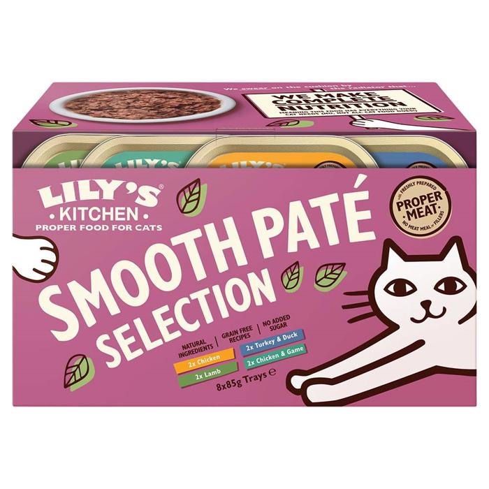 Lily\'s Kitchen Katte Vådfoder Smooth Paté Selection Mix Box 8x85g