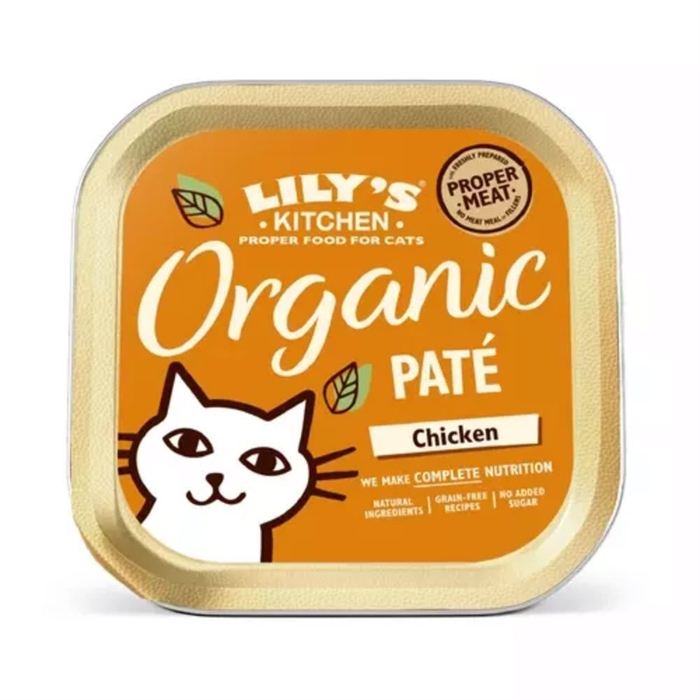 Lily\'s Kitchen Organic Økologisk Paté Til Katten Kylling 85g