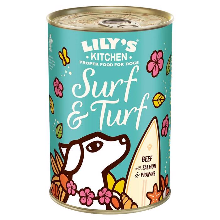 Lily\'s Kitchen Vådfoder Til Voksne Hunde Surf & Turf 400g