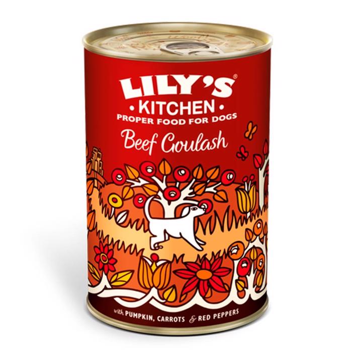 Lily\'s Kitchen Vådfoder Til Voksne Hunde Beef Goulash 400g