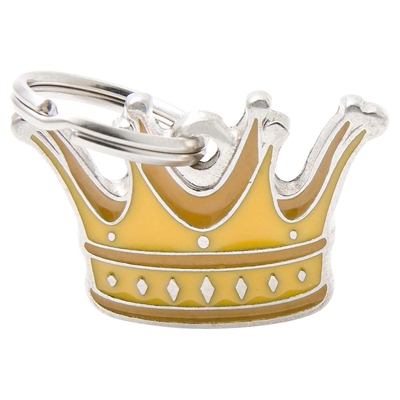 My Family Hundetegn Charms Guld Krone