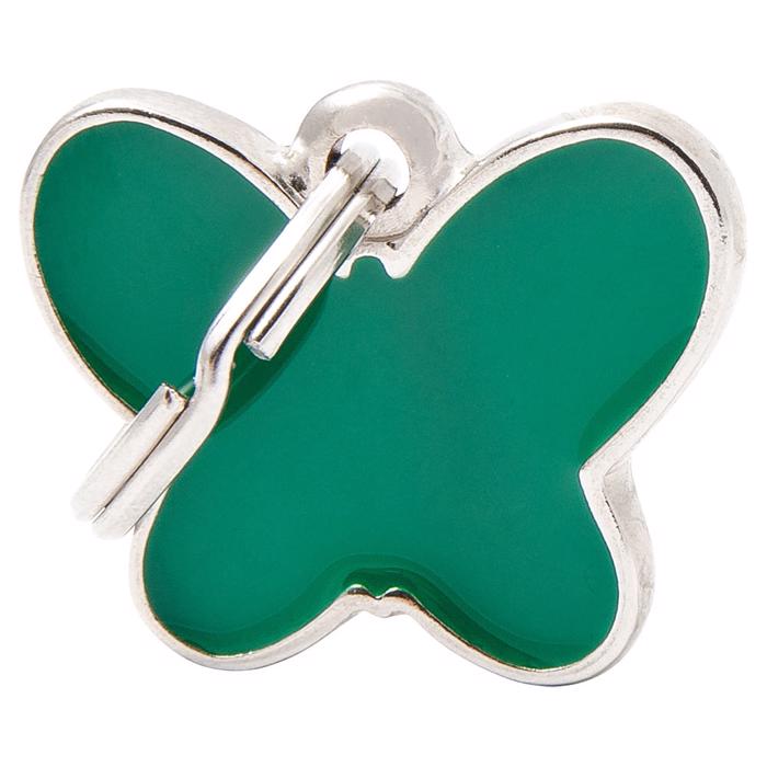 My Family Hundetegn Charms Butterfly Green