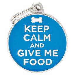 My Family Hundetegn Charms Keep Calm And Give Me Food