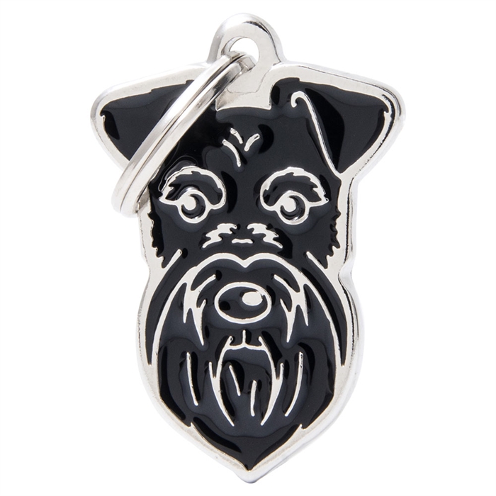 My Family Hundetegn med Schnauzer Sort