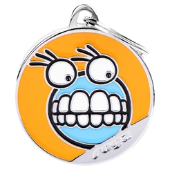 My Family Hundetegn med Smiley Rogz Orange & Blå