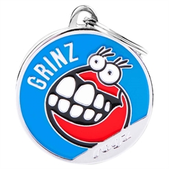 My Family Hundetegn med Smiley Rogz Grinz Blå & Rød