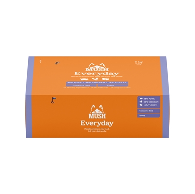 MUSH Barf Everyday Frossen Råfoder Puppy Lyslilla 9 Kg