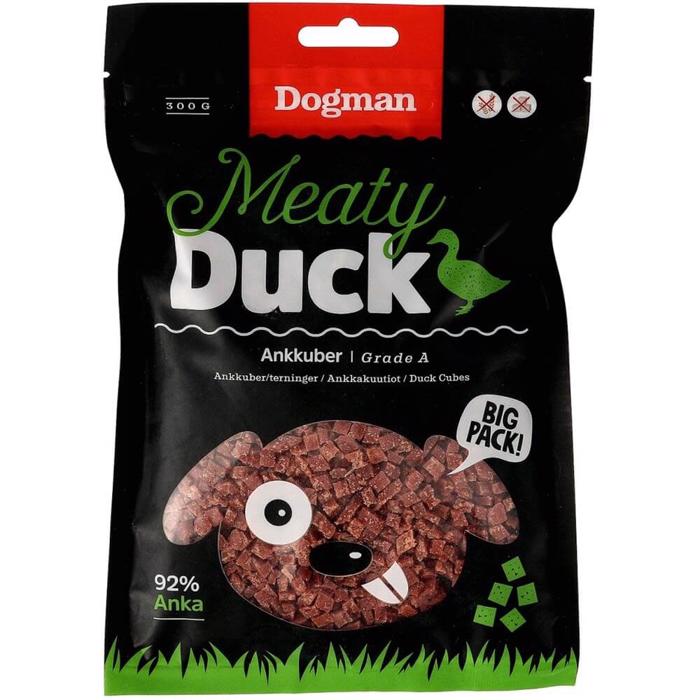 Dogman Meaty Duck Delikat Hunde Godbid Med Andekød 300gram