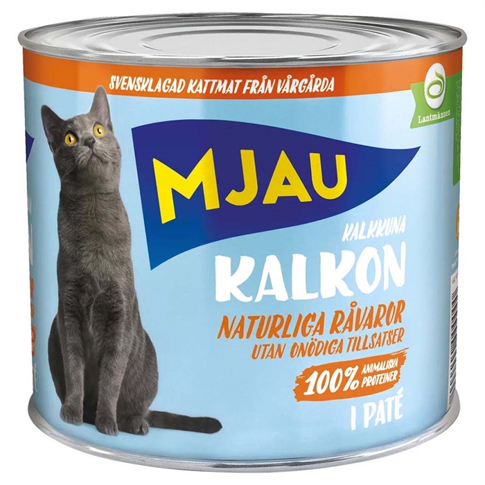 Mjau Paté Til Kat Med Kalkun 635g