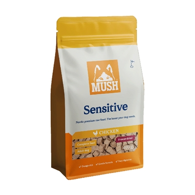 MUSH Barf Sensitive Frysetørret Råfoder Kylling 400g