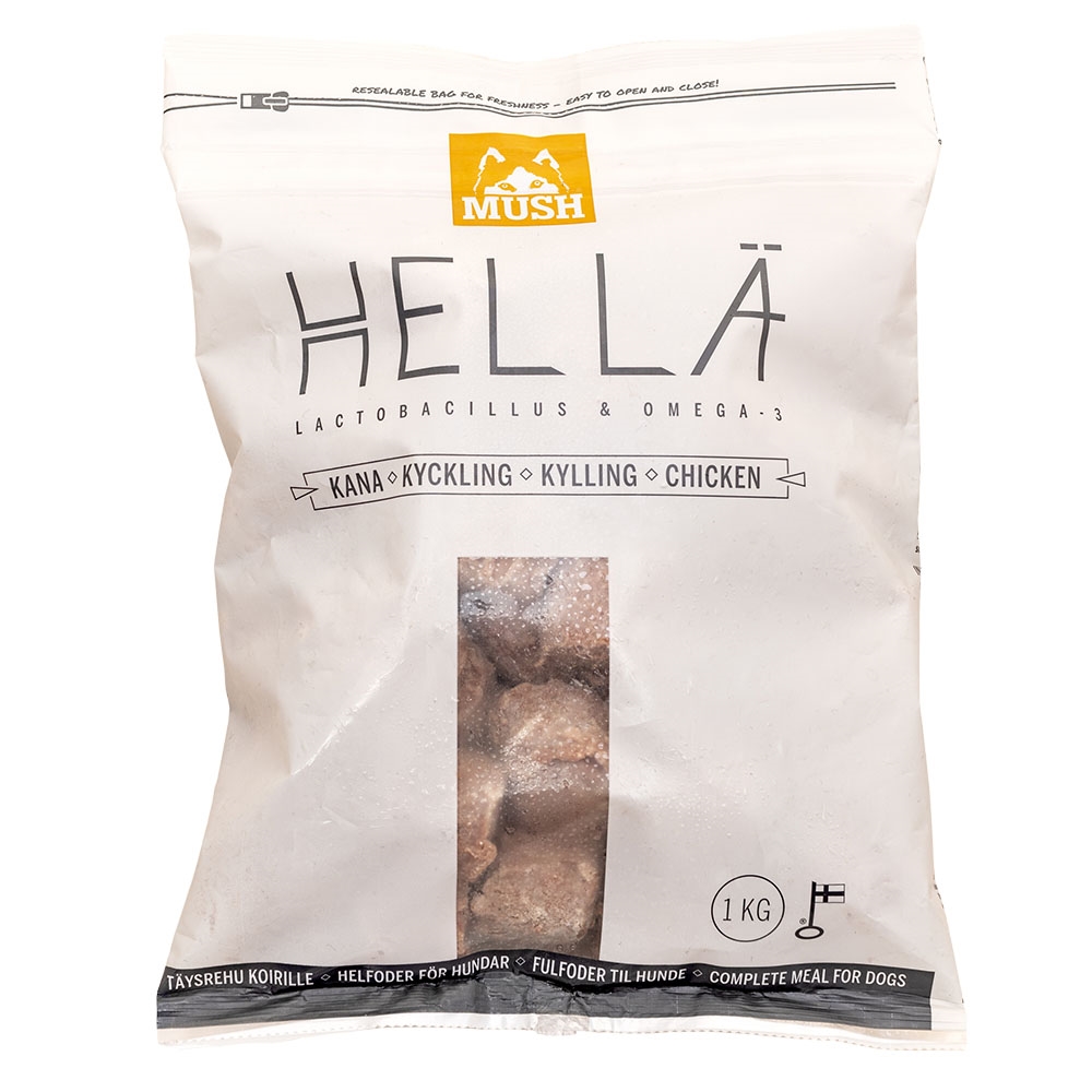 MUSH Barf Hellä Single Protein Kylling 1 Kg