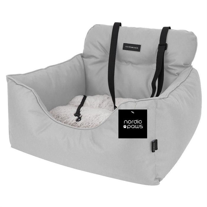 Nordic Paws Cozy DeLuxe Designer Bilsæde & Seng Beige Grå
