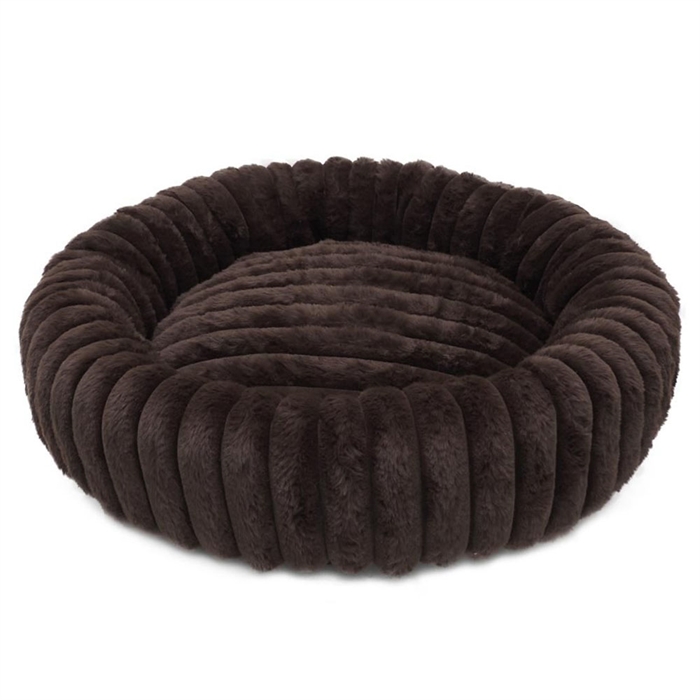 Nordic Paws Ripple Comfort Rund Hundeseng Espresso